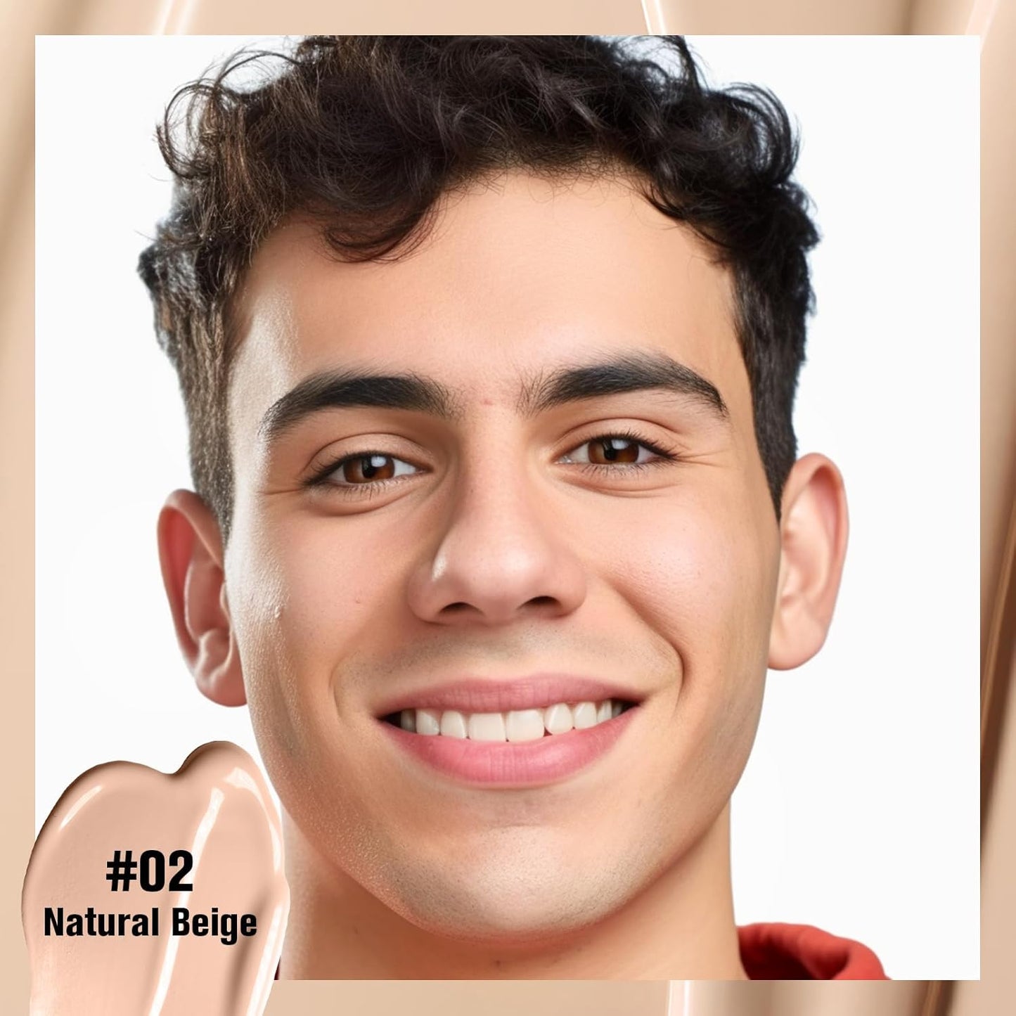 UCANBE Matte Liquid Foundation with Brush, Serum Foundation Face Makeup with Hyaluronic Acid, Medium to Full Coverage Waterproof Oil Control Longwear, for Mature Skin, Natural Beige, 1 fl. oz.