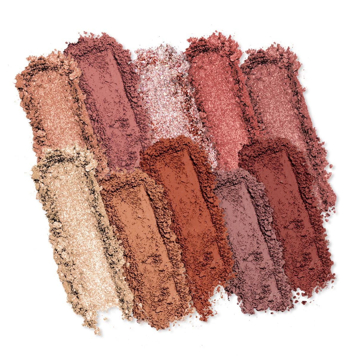 Profusion Cosmetics 10 Shade Eyeshadow Palette - High Pigmented Multi-Finish Colors, Vegan & Cruelty-Free, Create Stunning Looks On-the-Go - Travel-Friendly & Versatile Makeup, Mauve Hues