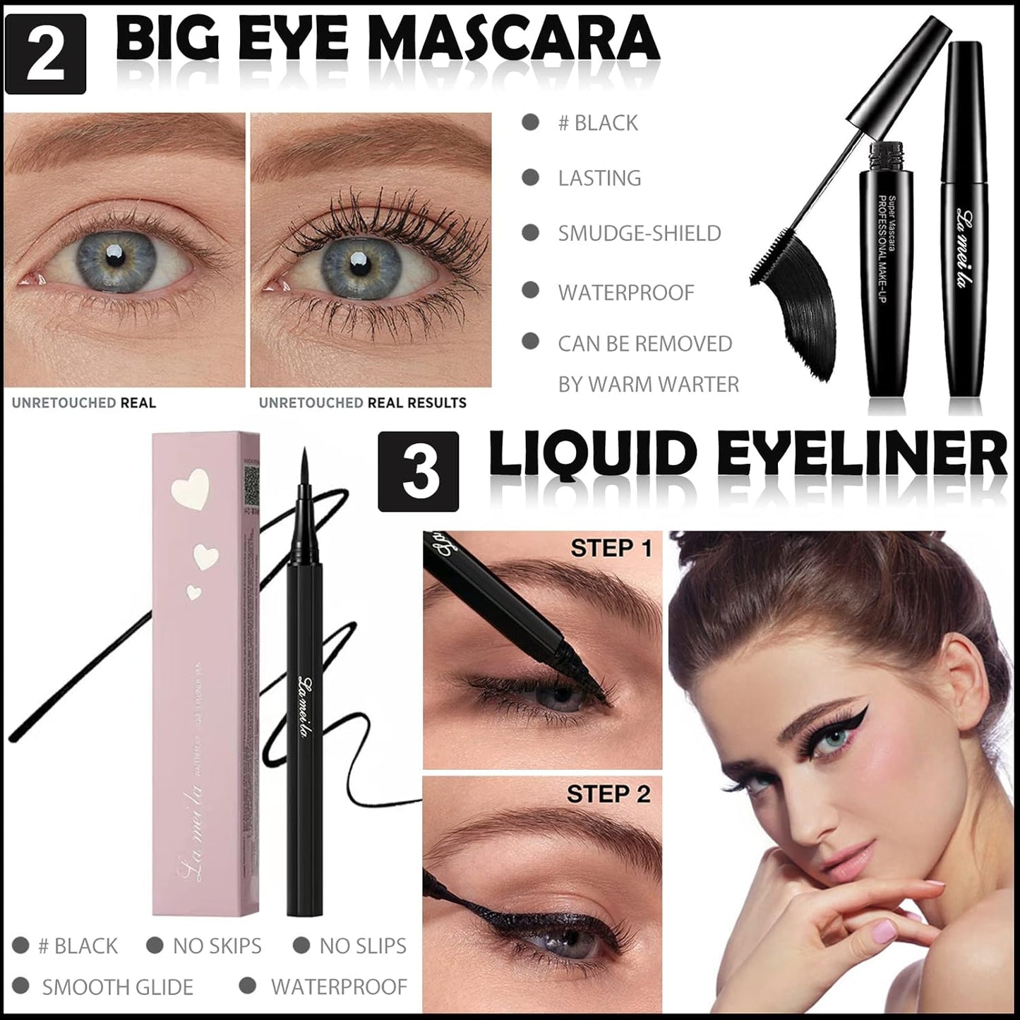 All in One Makeup Kit for Women Full Kit, Basic Cosmetics Kit for Beginner & Professionals, Eye Makeup Set Tween Girl, Make Up Kits for Teenagers, Makeup Gift Set for Girls, Women & Teens(27 Color)