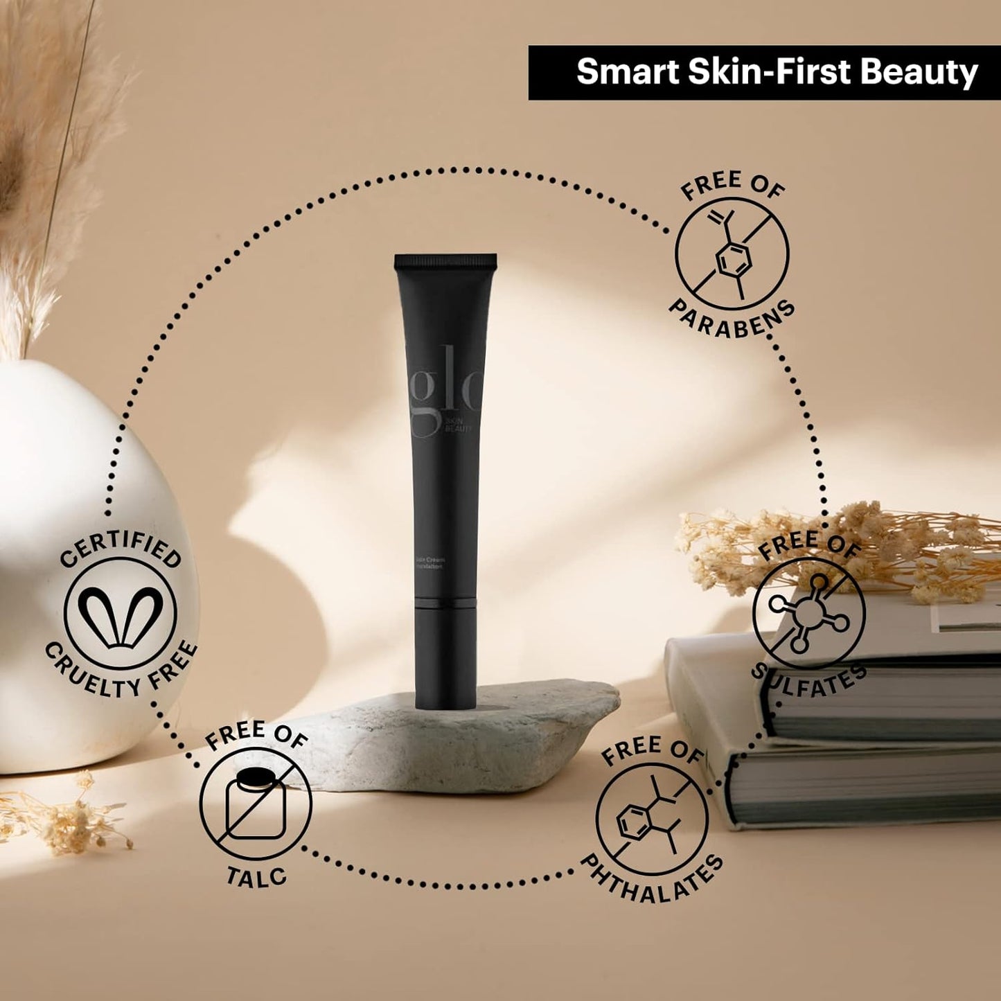 Glo Skin Beauty Satin Cream Foundation Makeup for Face, Golden - Full Coverage, Semi Matte Finish, Conceal Blemishes & Even Skin Tone