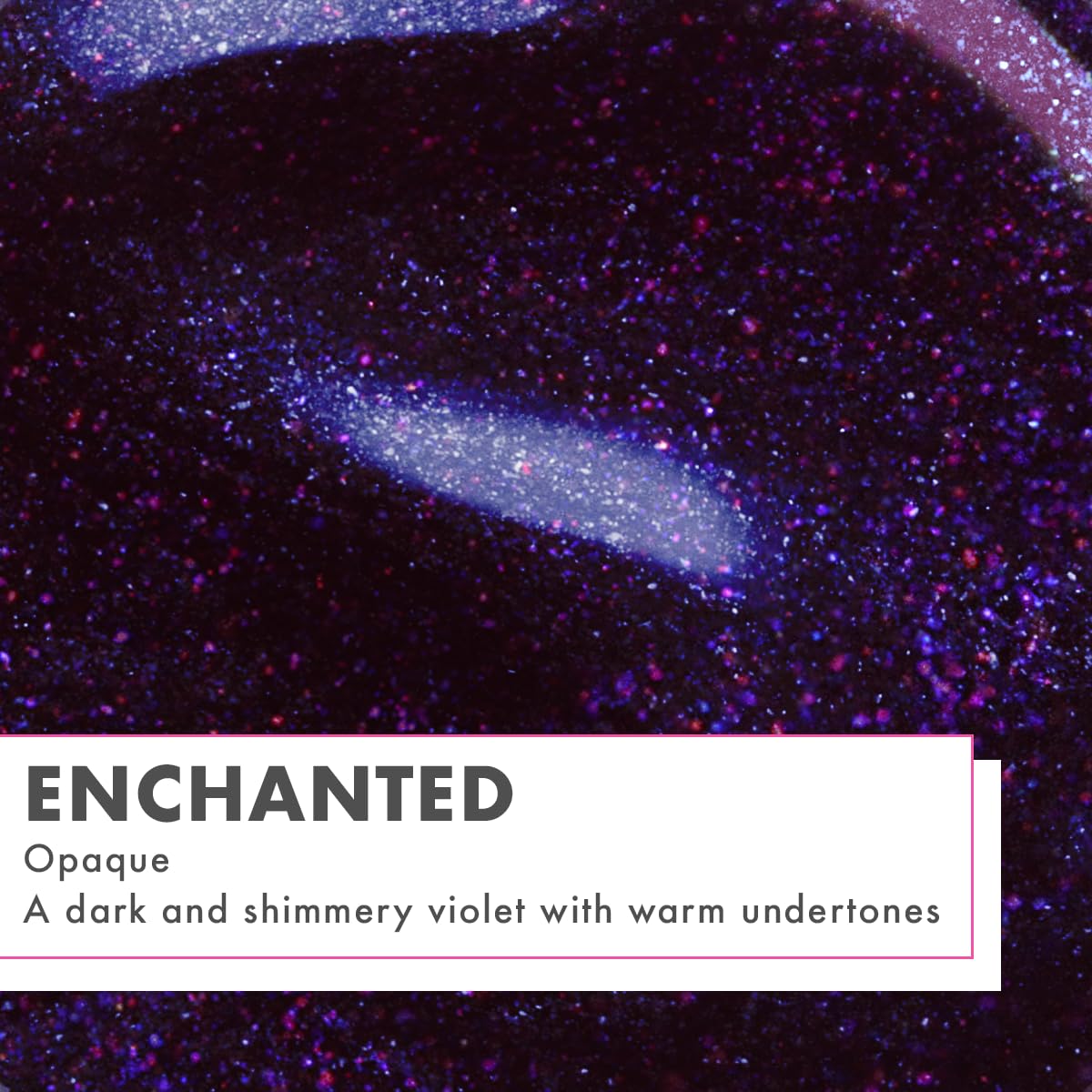 Olive & June Quick Dry Nail Polish | Instant Fast-Drying Smudgeproof Color | 15-free, Vegan Cruelty-Free Formula | Lasts up to 5 Days | Salon-Quality Manicure Pedicure at Home|Enchanted Violet Shimmer