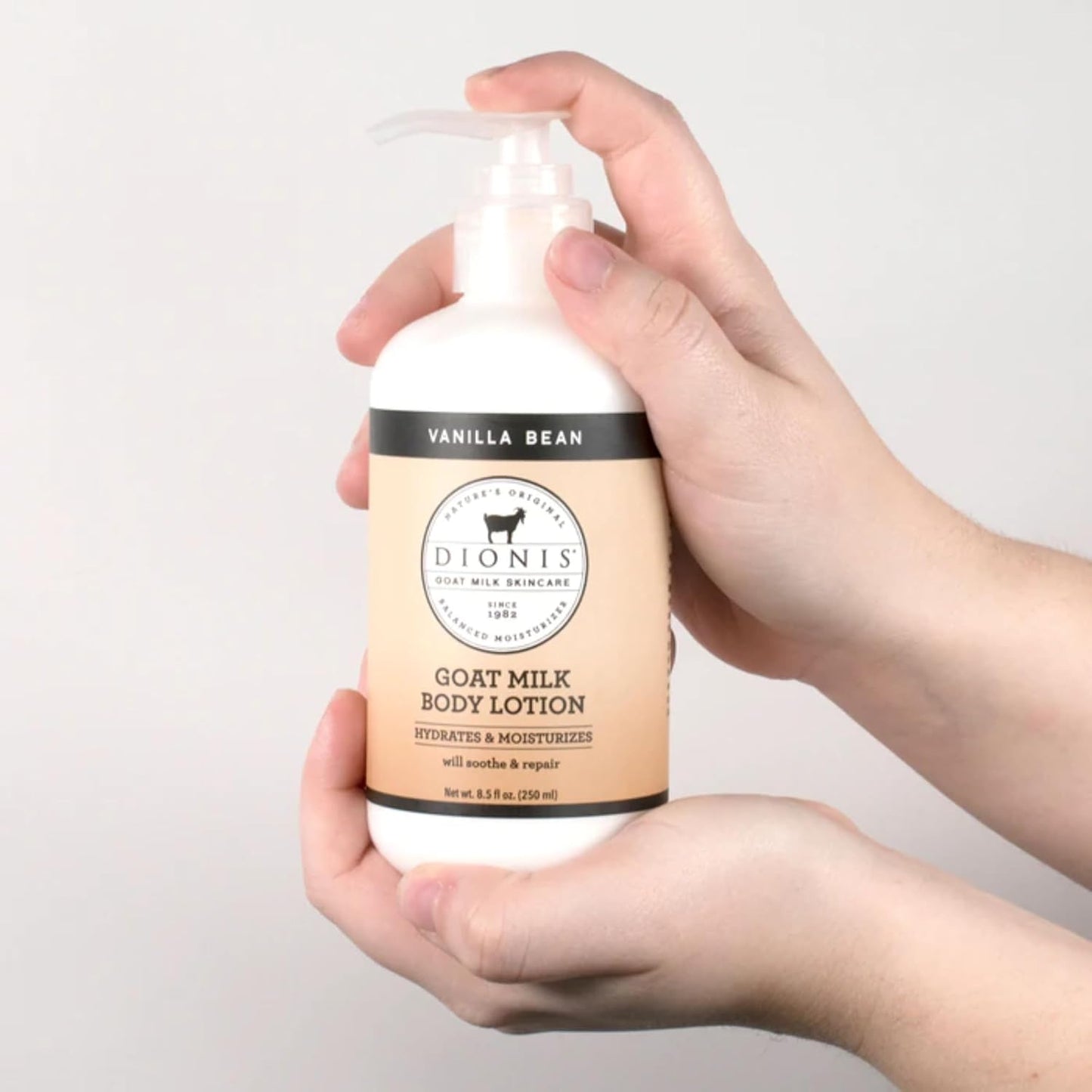 Dionis - Goat Milk Skincare Vanilla Bean Scented Sugar Scrub & Lotion Set (6 oz and 8.5 oz) - Made in the USA - Cruelty-free and Paraben-free