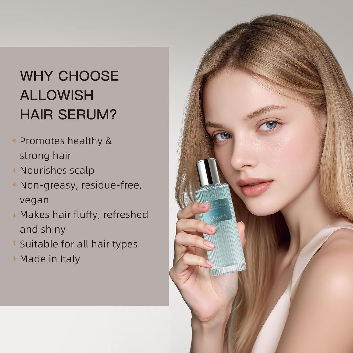 Advanced Hair Serum - 95 ml Scalp Treatment for Fuller, Nourish, Glossy Hair | Prevents Frizz, Promotes Healthy Scalp & Strengthens Roots, Reduces Oil & Buildup