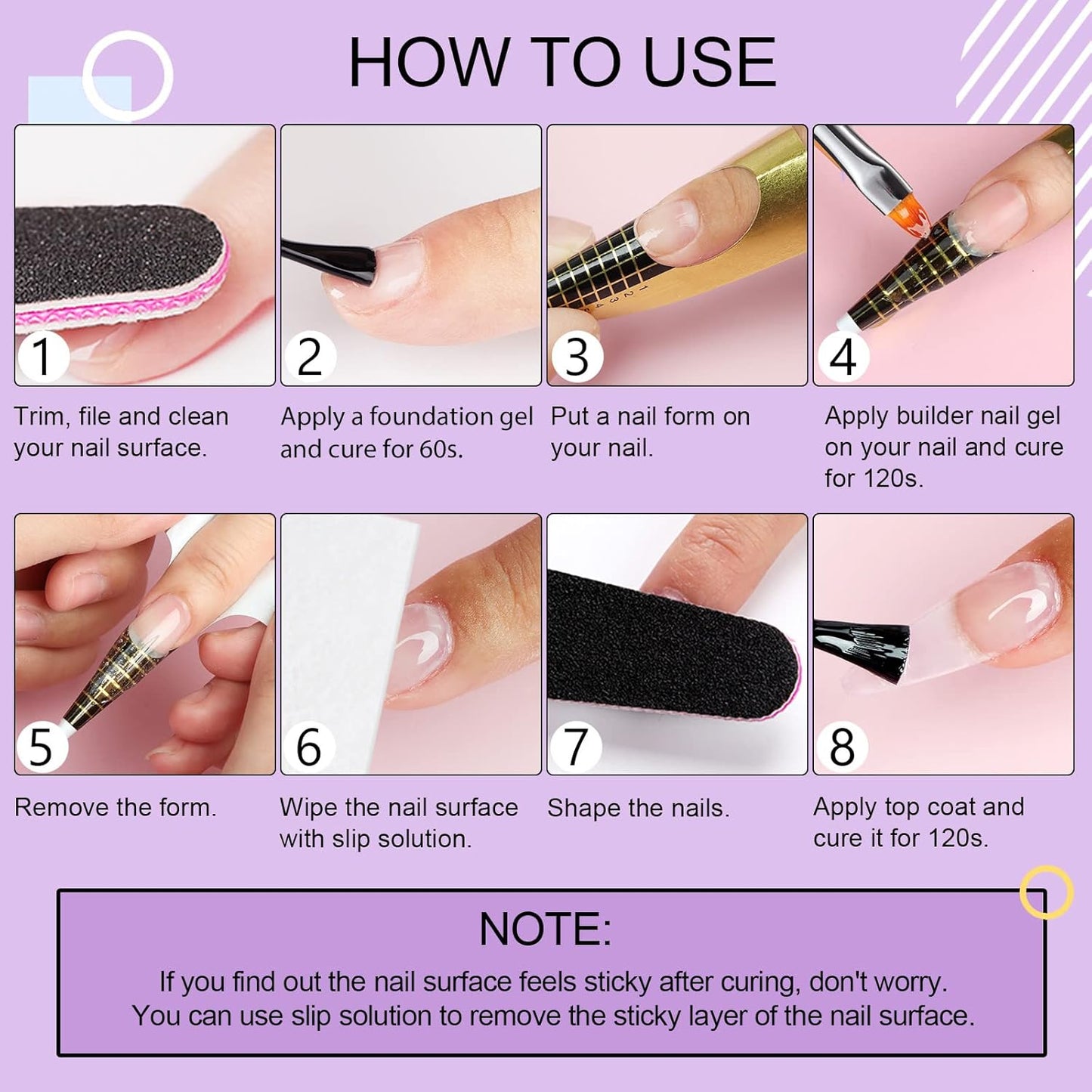 SAVILAND LED & U V Builder Nail Gel - 100 G Large Capacity Clear Hard Gel for Nails, Nail Extension Strengthen Hard Builder Kit Stuff for DIY Art Manicure Set