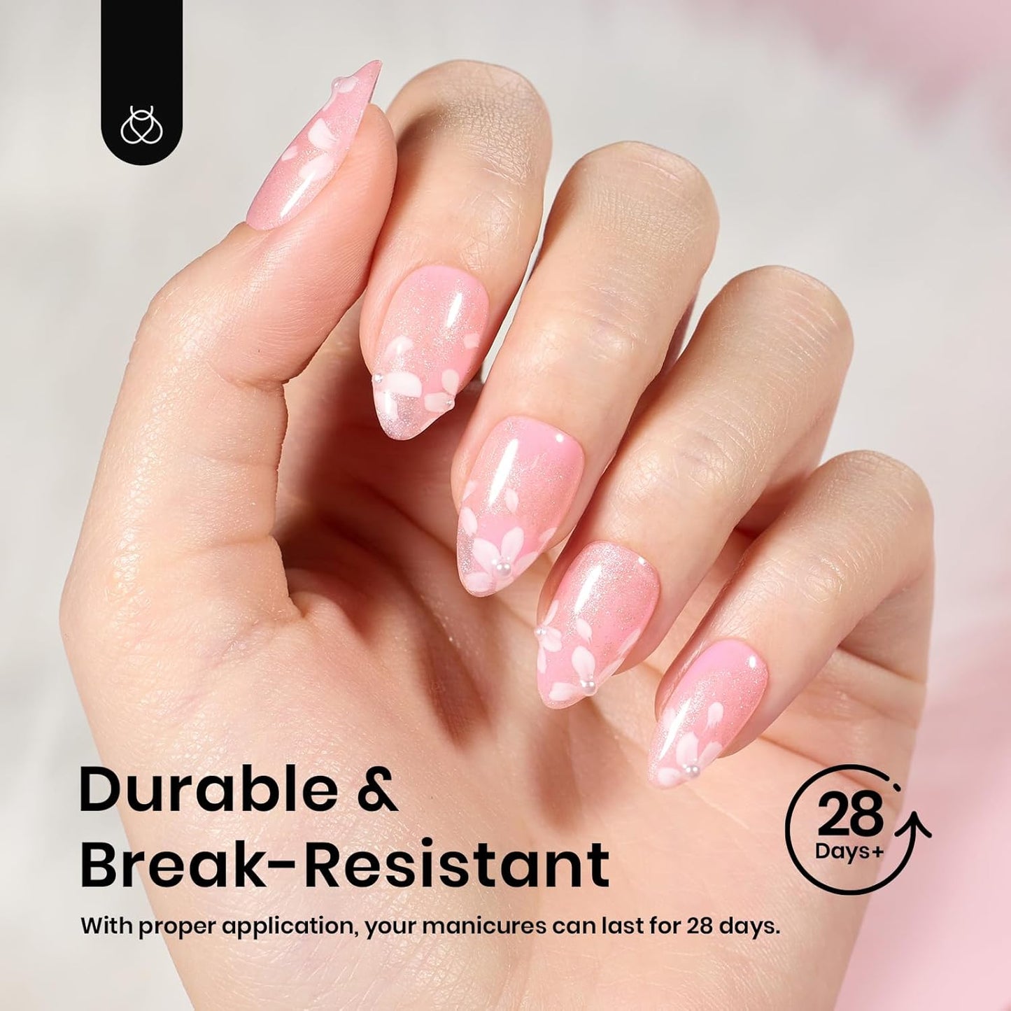 Beetles Short Almond Nail Tips - 288PCS 12 Sizes Full Matte Cover Pre-Etched & Pre-Shaped False Nails Soft Gel Nail Tips Acrylic Nail Tips Nail Extension Tips for Gel Polish DIY Manicure