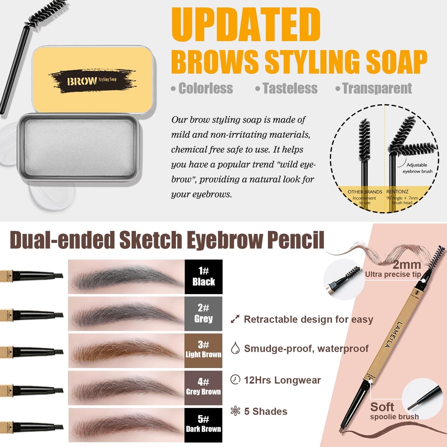 All in One Makeup Kit,Includes Naked Eyeshadow Palette,Liquid Foundation,Lipstick Set,Mascara,Makeup Brush,Makeup Sponge,Eyebrow Pencil,Eyebrow Soap,Eyeliner Stamp, Primer,Contour Stick,Cosmetic Bag