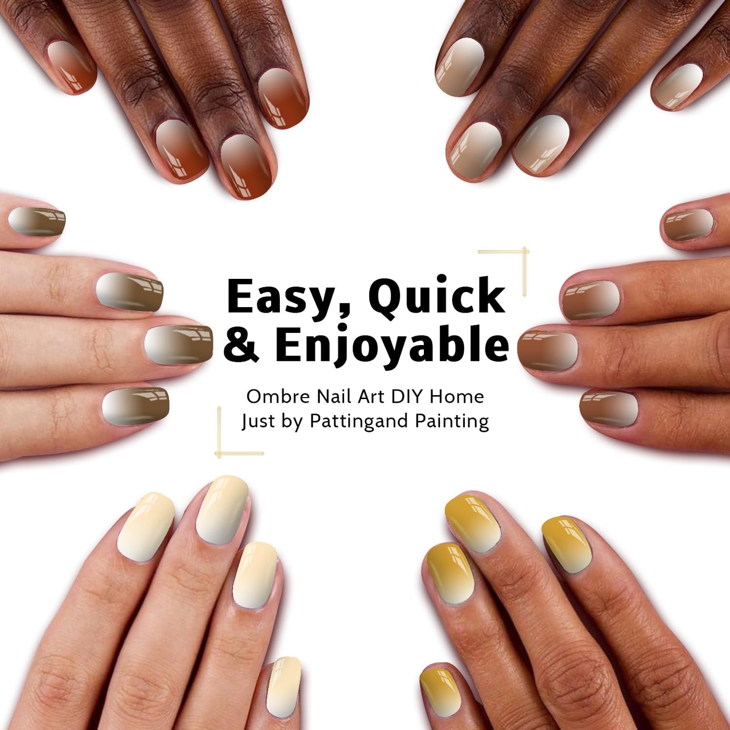 Sponge Pat Paint Nail Gel, 9 Colors Ombre Nails Gradient Gel Nail Blush Blooming Aura Nails Drawing Stripper Floral Painting Nail Art, No Wipe, UV/LED Curing (9 Colors B)