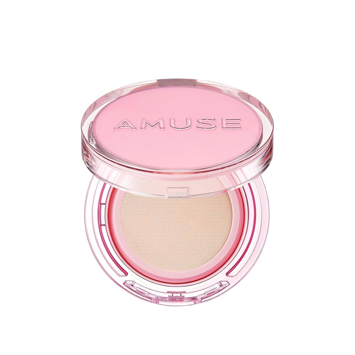 Amuse SEOUL DEW POWER VEGAN CUSHION 01 PURE | clear pink beige | Dewy, glow, long-lasting, double coverage, clean beauty, lightweight, natural look, foundation for sensitive skin, hydrating cushion