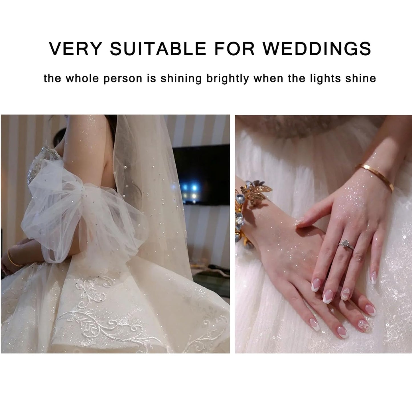 Highlight Glitter Powder Ball,White Shimmer Highlighter Makeup Powder Puff,Comfortable and Cute Plush Long-Lasting Body Shine for Various Occasions