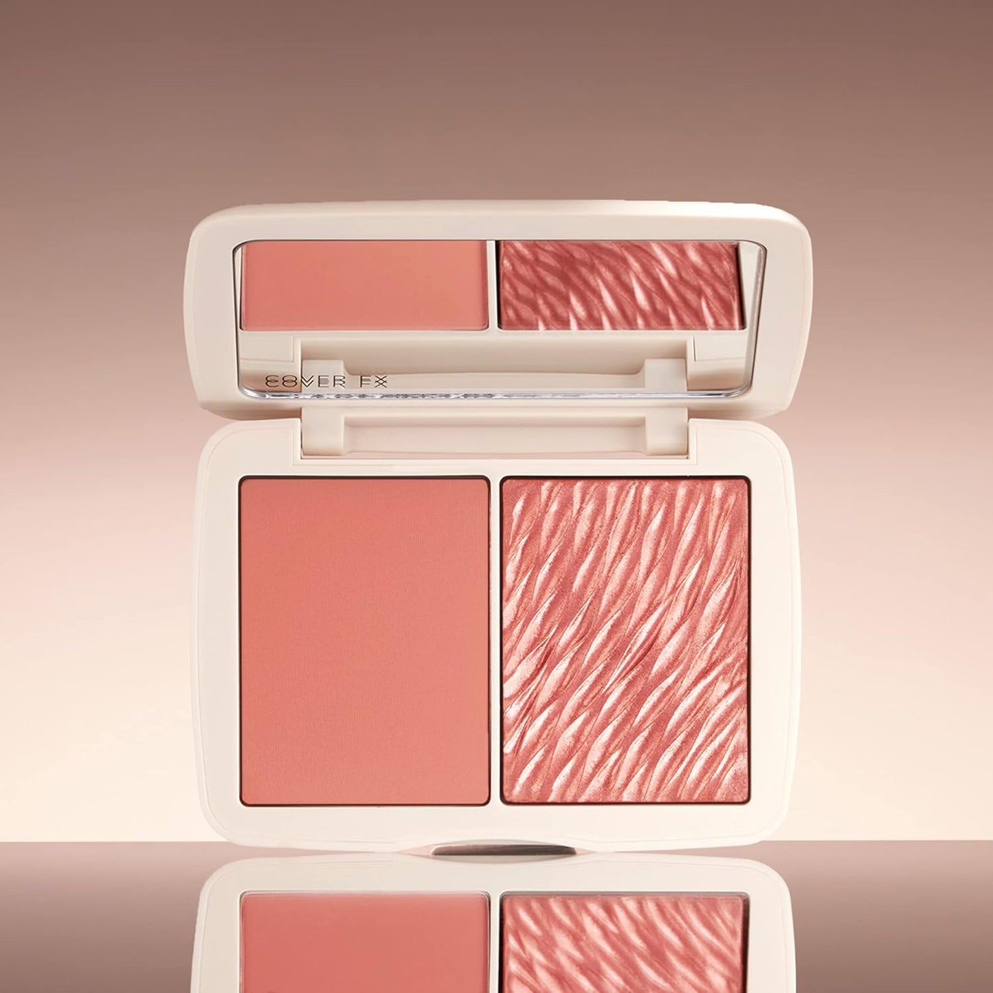 COVER FX Monochromatic Powder Blush Duo - Pink Dahlia: Soft Pink - Matte + Shimmer Finish - Create Custom, High Impact Color