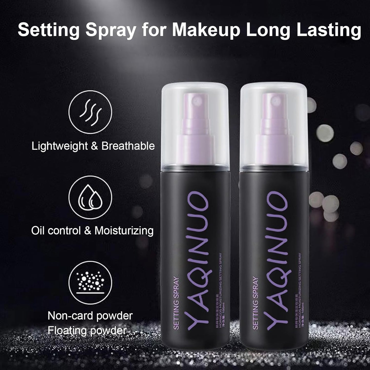 Setting Spray for Makeup Long Lasting, Makeup Setting Spray for Face, Ultra-Fine Mist Matte Finish Oil Control Lightweight Hydrating Setting Spray, Sweatproof & Waterproof Setting Spray