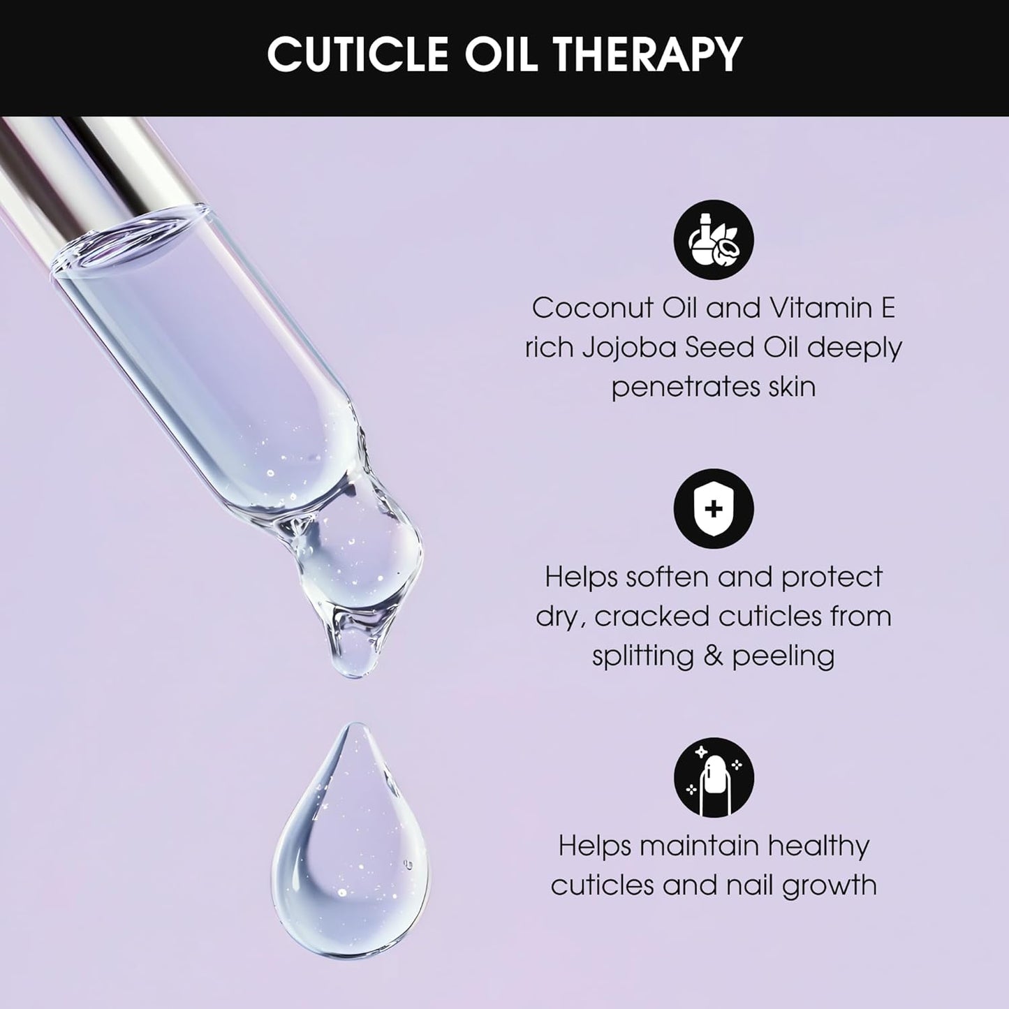 Deborah Lippmann Cuticle Oil, Hydrating Nail Care Treatment, Repair Dry Cuticles with Vitamin E and Coconut Oil, 0.50 Fl Oz