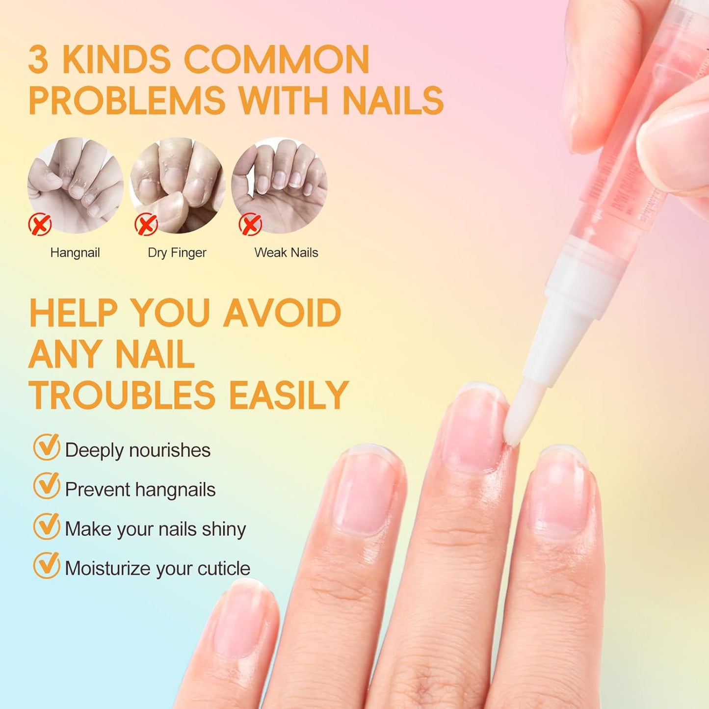 COSCELIA 16 pcs Cuticle Oil Pens Bulk for Nails Cuticle Revitalizer Oil Pens Set Nail Care Nourishment Treatment Moisturized Repair Pen Manicure Tools for Gel Nails