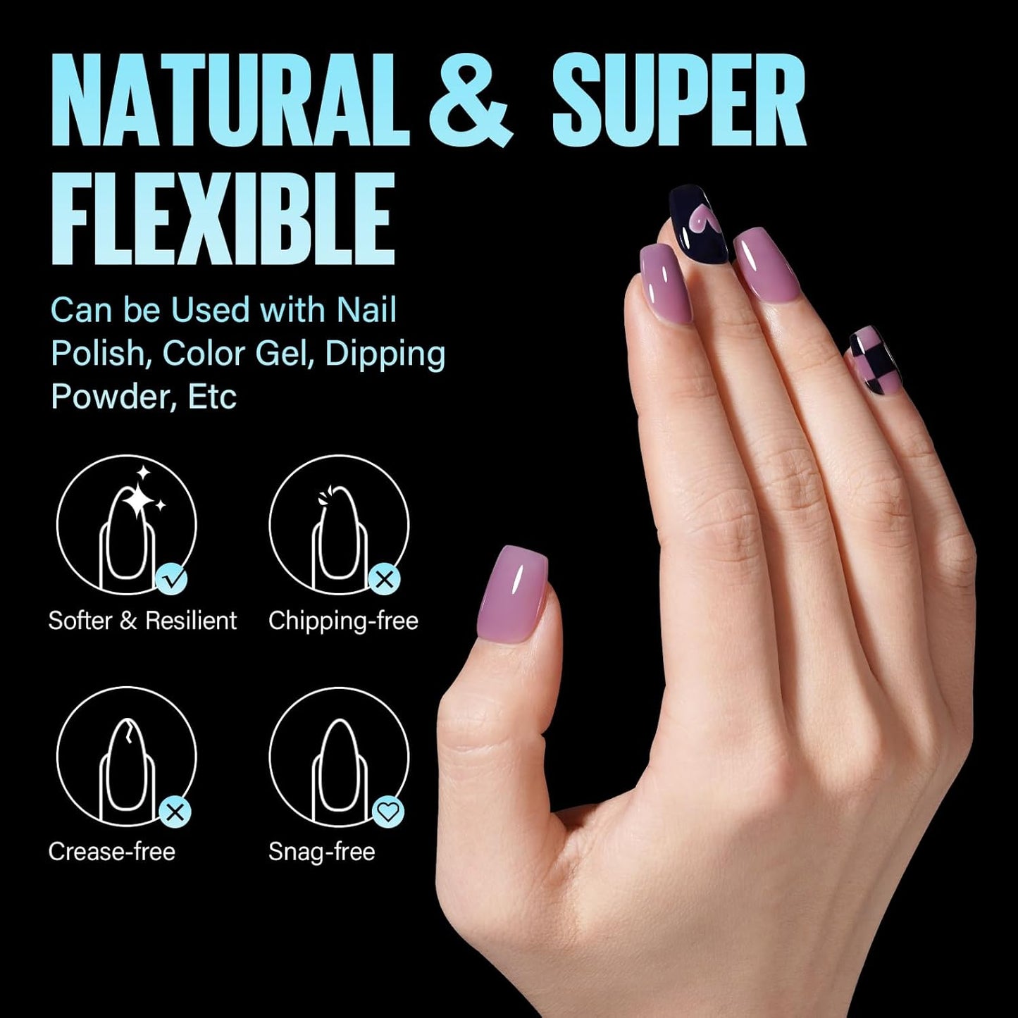 TOMICCA Extra Short Coffin Nail Tips, 240Pcs Half Matte Press on Full Cover Acrylic Nails, 12 Sizes Pre -Shape Soft Acrylic Fake Nail Tips for Nail Extension Art Home DIY Nail Salon