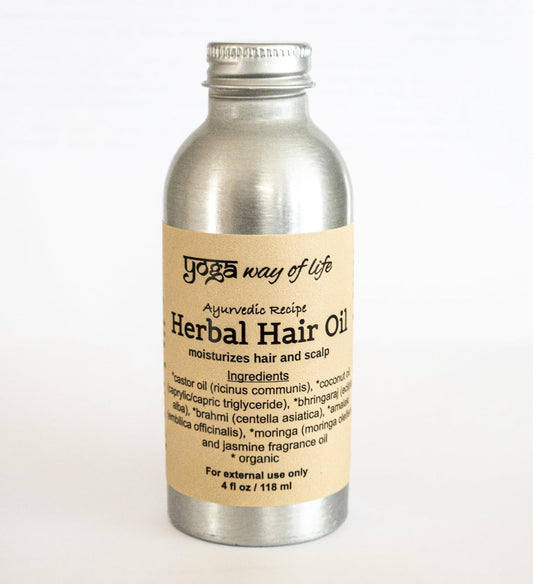 Abhyanga Herbal Head Massage Oil | Nourishes Hair and Scalp | Ayurvedic Recipe | 4 FL OZ