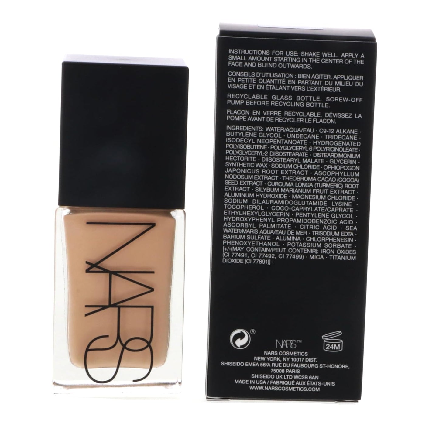 NARS Light Reflecting Foundation - Advanced Makeup-Skincare Hybrid Foundation - 30ml (Vienna - Light 4.5), 1.0 Ounce