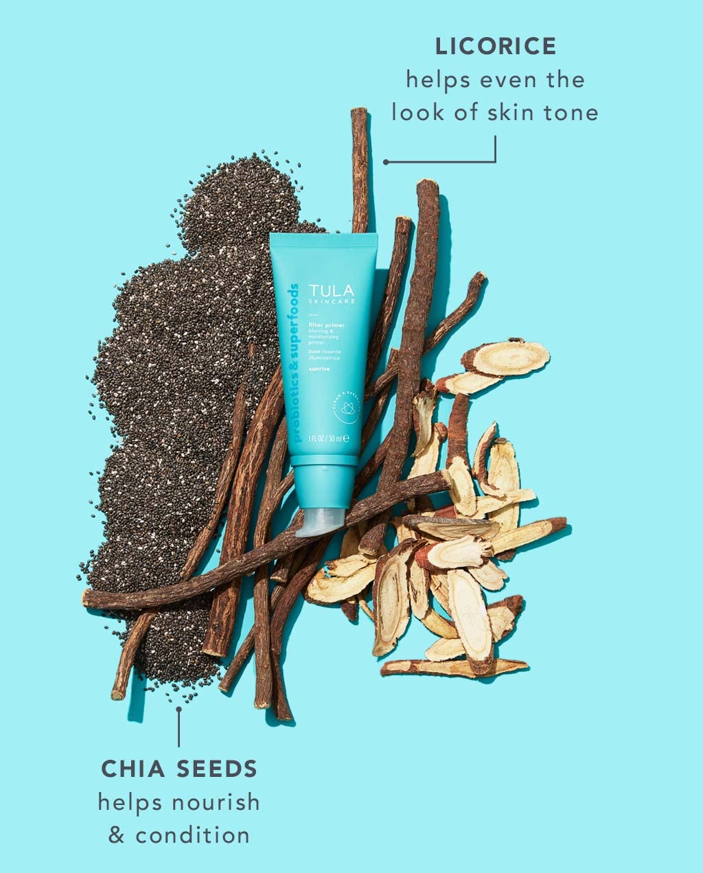 TULA Skin Care Face Filter Blurring and Moisturizing Primer - Supersize Sunrise, Evens the Appearance of Skin Tone & Redness, Hydrates & Improves Makeup Wear, 2.02fl oz