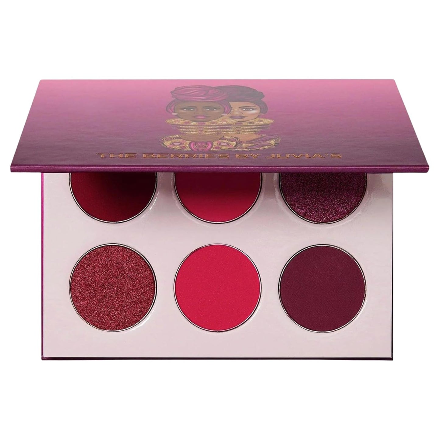 Juvia's Place Palette The Berries - Mauves, Deep Pinks, & Perfect Berry Hues, Professional Eye Makeup, Pigmented Palette for Eye Color & Shine, Pressed, Shades of 6