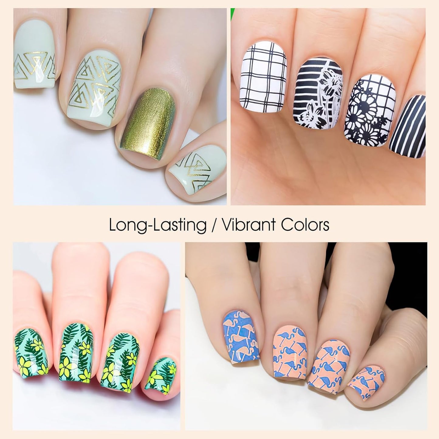 8 Colors Nail Stamping Polish Gels for Nail Stamp Print Polish Stamper DIY Nail Art Stamping Manicure