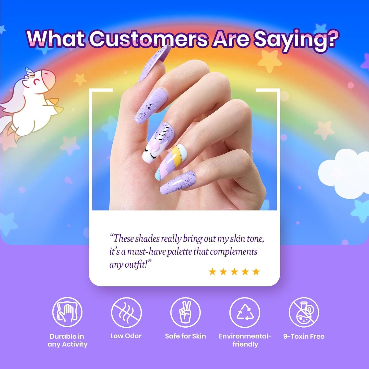 Beetles Halloween Gel Nail Polish Set, 24 Pcs Purple Blue Hot Red Gel Nail Polish Green Glitter Gel Polish Unicorn Collection Soak off UV with Glossy & Matte Top Base Gift for Women