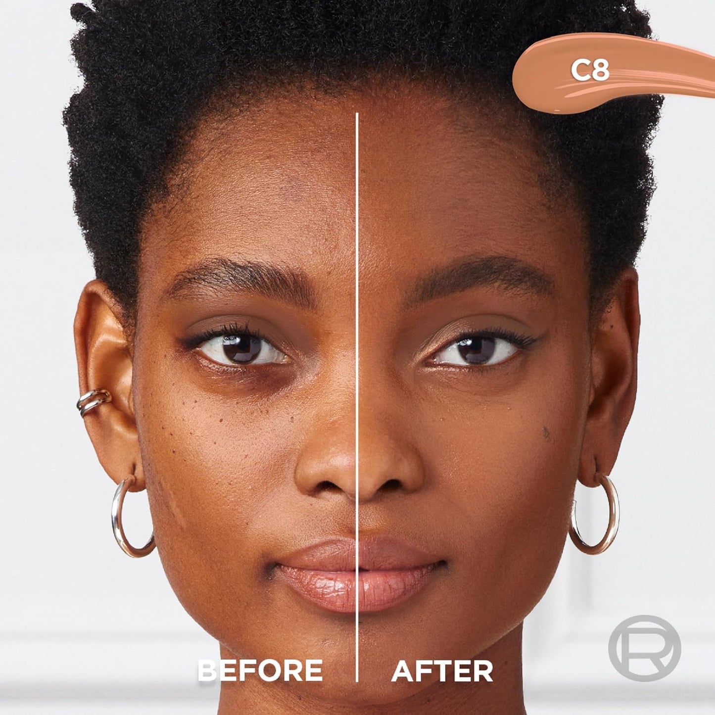 L'Oreal Paris True Match Radiant Serum Concealer, Brightening Under Eye Concealer Make Up with 1.5% Hyaluronic Acid and Caffeine, C8, 0.33 Oz