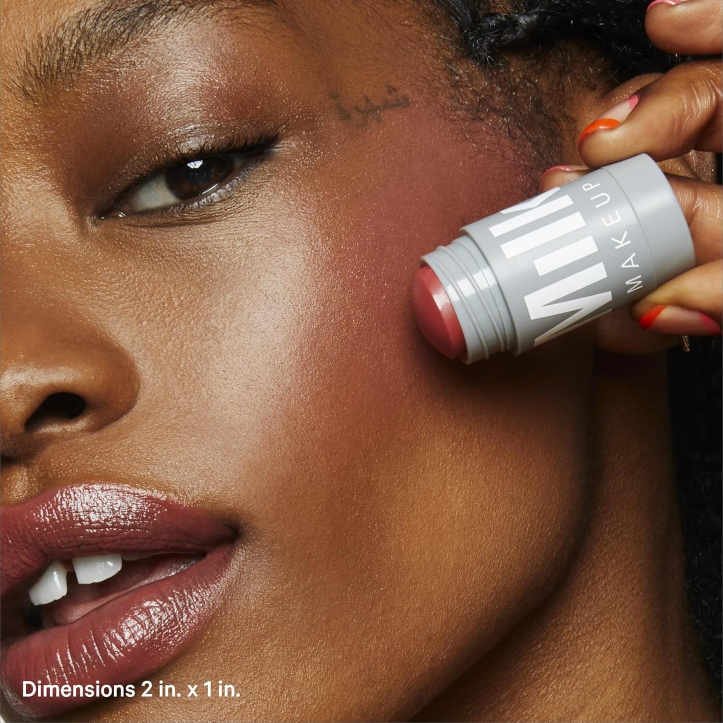 Milk Makeup Lip + Cheek, Quirk (Spiced Rose) - 0.21 fl oz - Cream Blush & Lip Color - Buildable & Blendable - 1,000+ Swipes Per Stick - Non-Comedogenic - Vegan, Cruelty Free