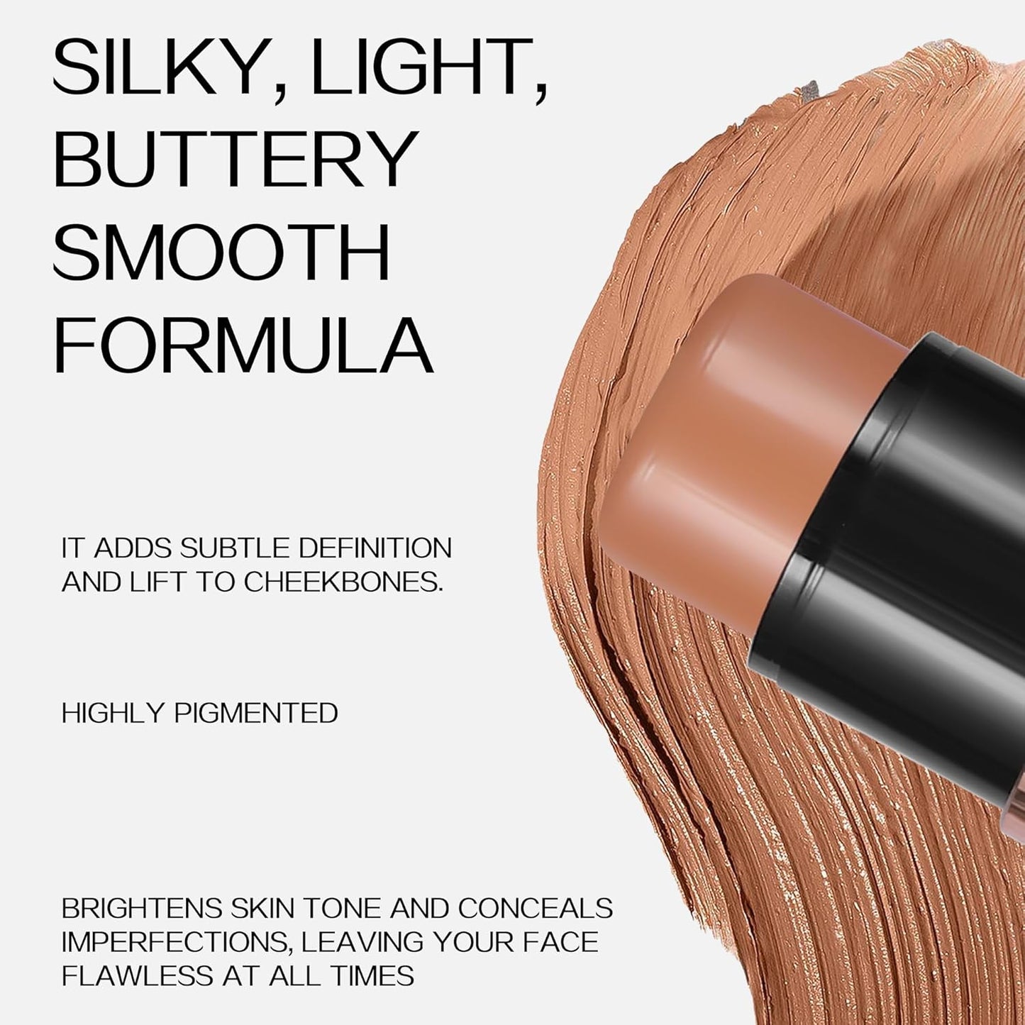 8 Colors Cream Contour Sticks Makeup Kit, Dual-Ended Concealer Stick With Soft Brush, Non-Greasy Long-Wear Face Primer Multi-Use Contouring Pen, Full Coverage Shades Corrector Concealer (03#)