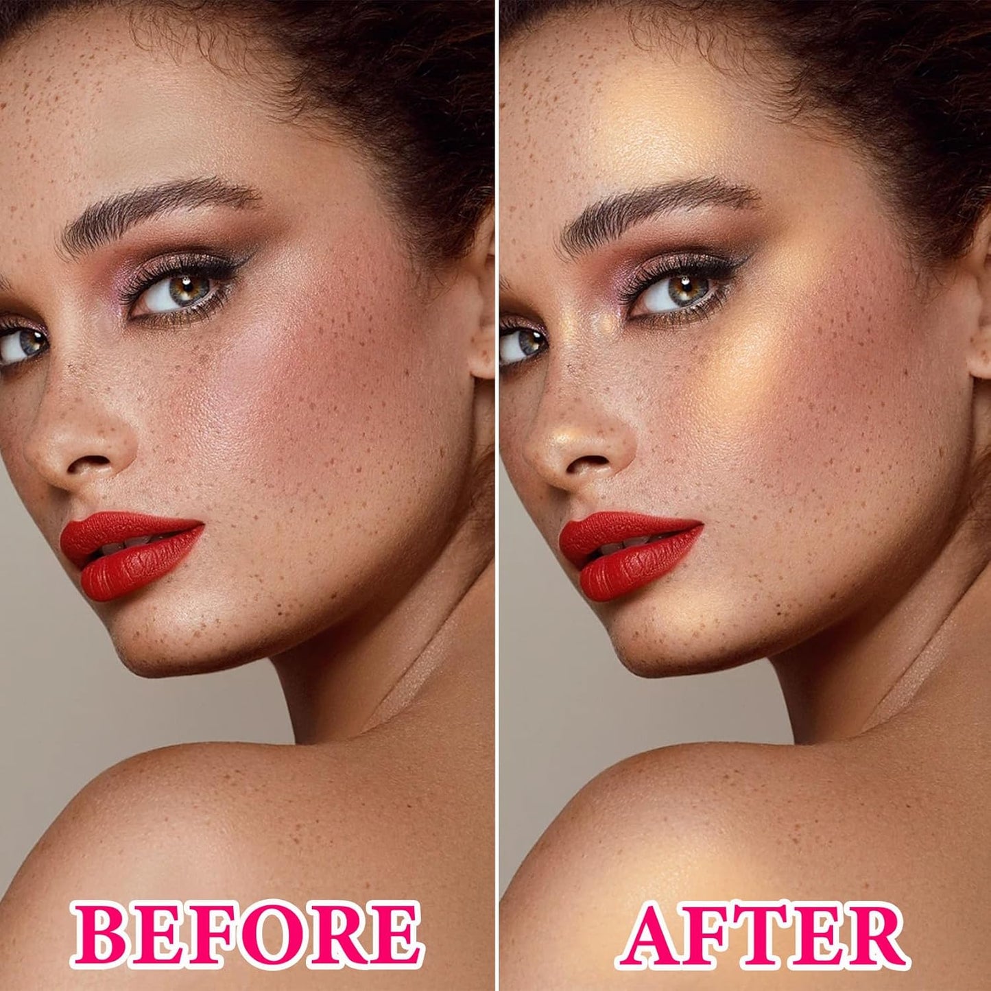 Cream Contour Stick,Shimmer Stick Long Lasting Non-greasy Cream Contour Bronzer Stick,Lightweight Concealer Waterproof Face Contouring Makeup Pen for Women(03#)