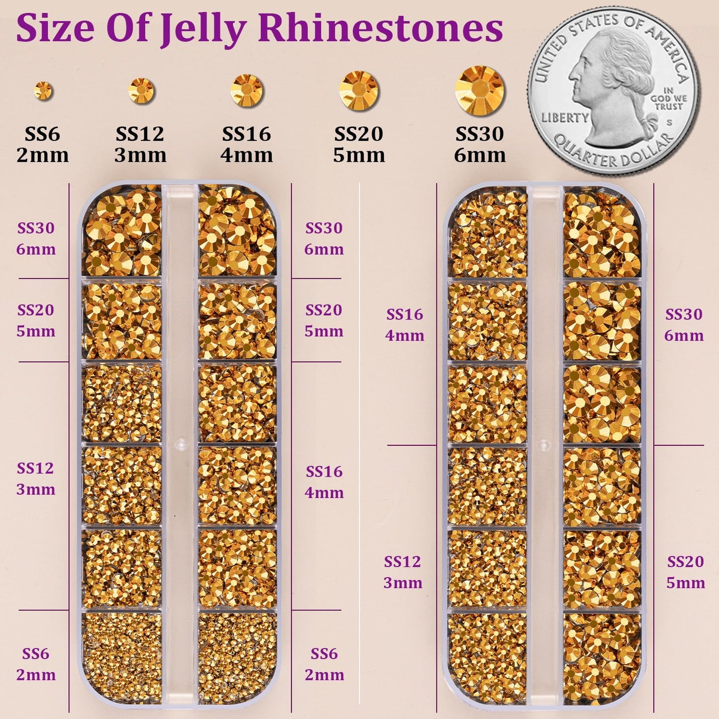 Resin Jelly Rhinestones for Crafting with B7000 Jewelry Glue, 2 Boxes Gold Flatback Crystals with 3Pcs 10ml Glue, Bedazzling Non Hotfix Gems for DIY Tumblers Clothing Shoes Manicure