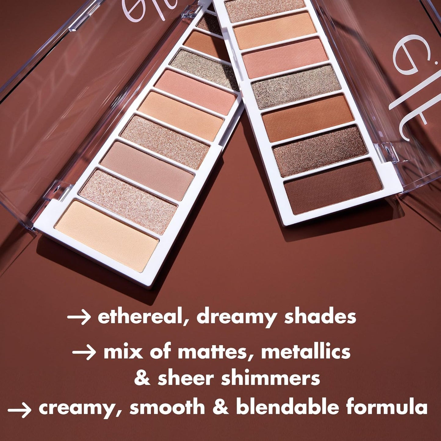 e.l.f. Perfect 10 Eyeshadow Palette, Ten Ultra-pigmented Shimmer & Matte Shades, Vegan & Cruelty-Free, Keep It Ethereal