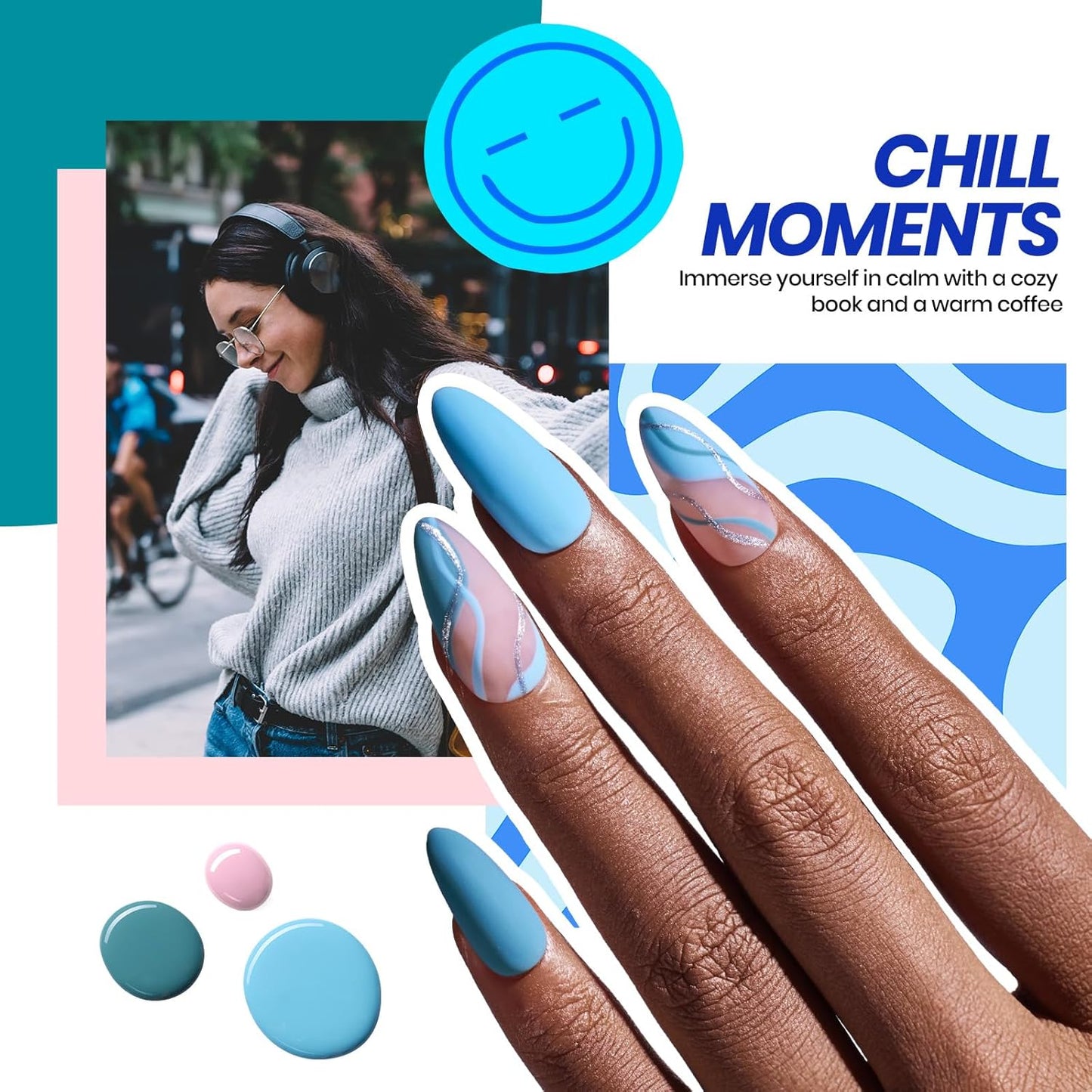 Beetles 69 Pcs Gel Nail Polish Kit with U V Light - 35 Colors Gel Polish Nail Kit with with Base & Glossy Top Coat Soak Off DIY Salon Beginner-friendly Manicure Nails Stuff Gifts for Women Teens Girls