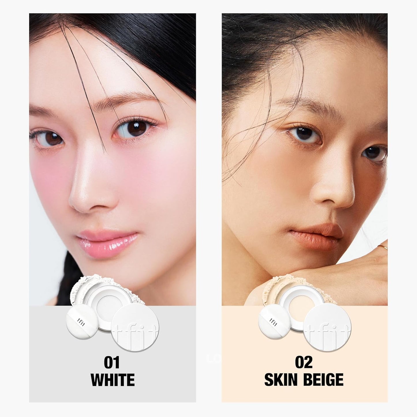 TFIT Translucent Set Finishing Powder - Sebum Control Face Loose Powder, Matte & Silky Finish, Lightweight, Long-lasting, Korean Makeup Setting Powder, 0.24 Oz. (03 Green, 0.24 Oz.)