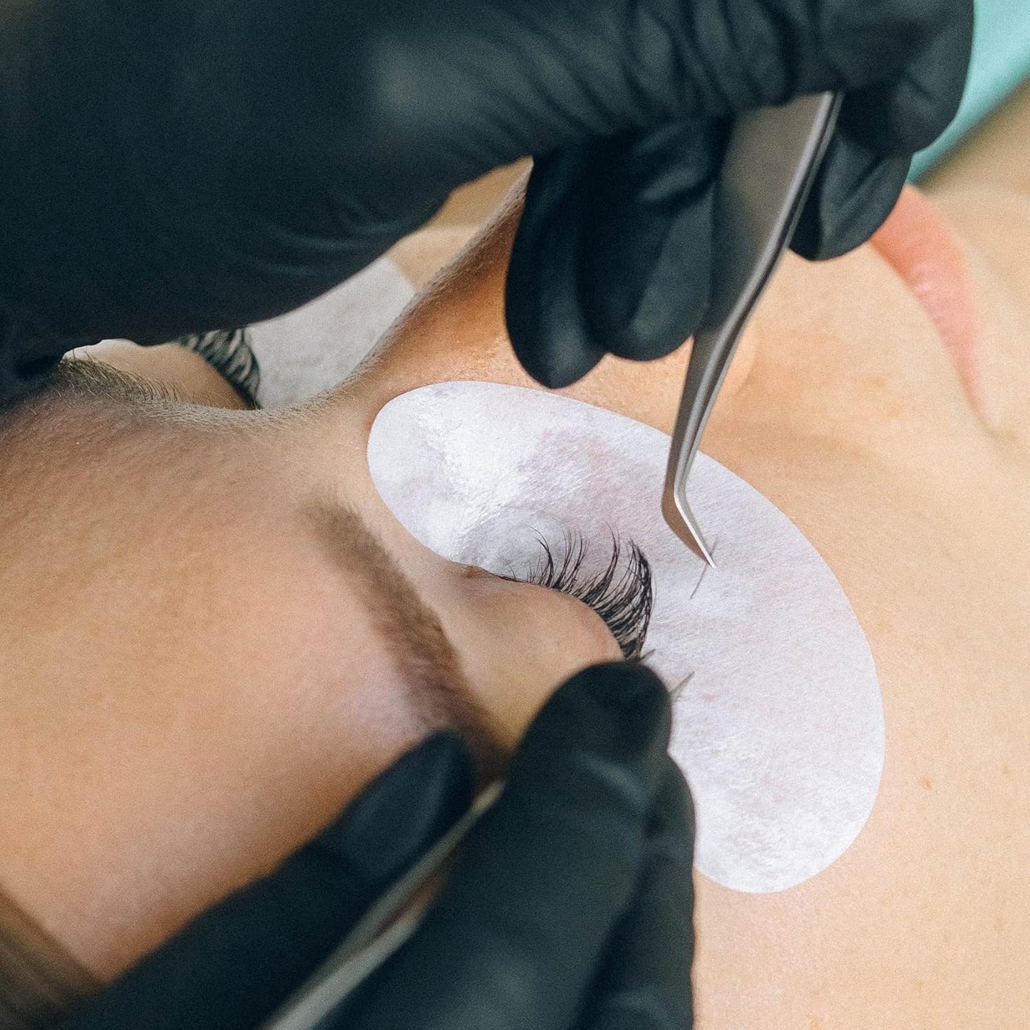 100 Pairs Under Eye Patches, Isolation Eyelash Extension Pads, Under Eye Gel Pads for Pro Salon and Individual, DIY Lashes Extension Supplies (Pink)