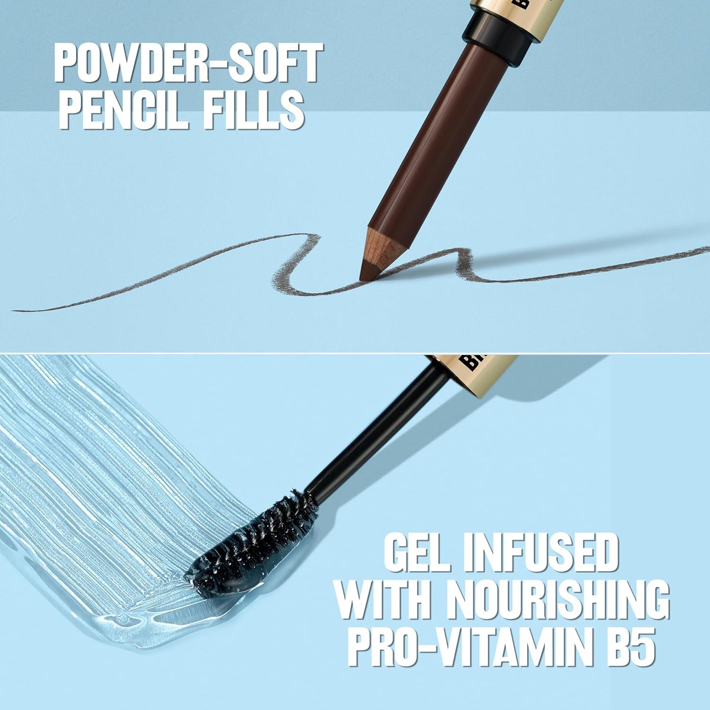 Revlon ColorStay Brow Fantasy, All In One Eyebrow Powder Pencil with Shaping Clear Gel, Gel Infused with Panthenol, Smudge-proof, 16HR Visibly Full Brows, 002 Soft Brown