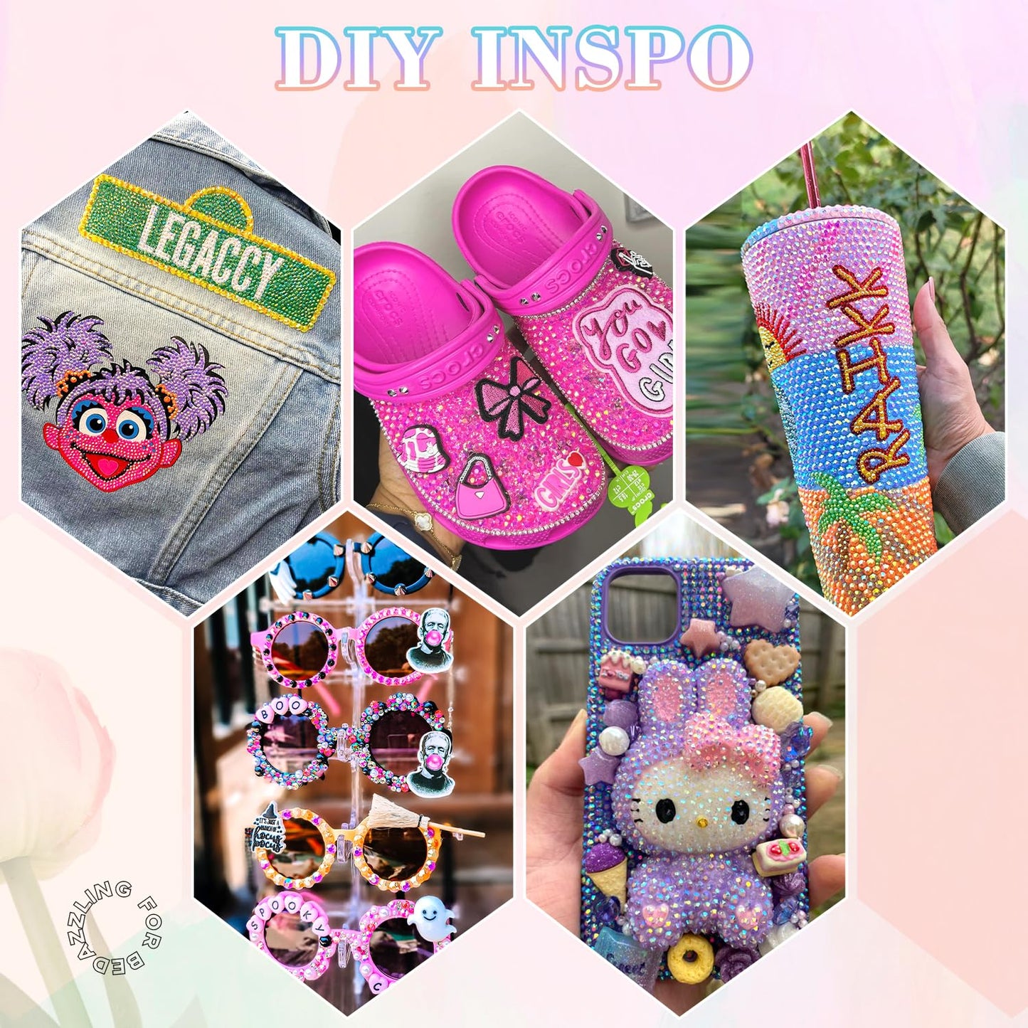 30000Pcs Resin Rhinestones for Bedazzling with B7000 Jewelry Glue, 3MM Colorful Gems Flatback Rhinestones for Crafting, Crystal for DIY Crafts Clothing Tumblers Mugs Shoes Fabric Decor Nail Art