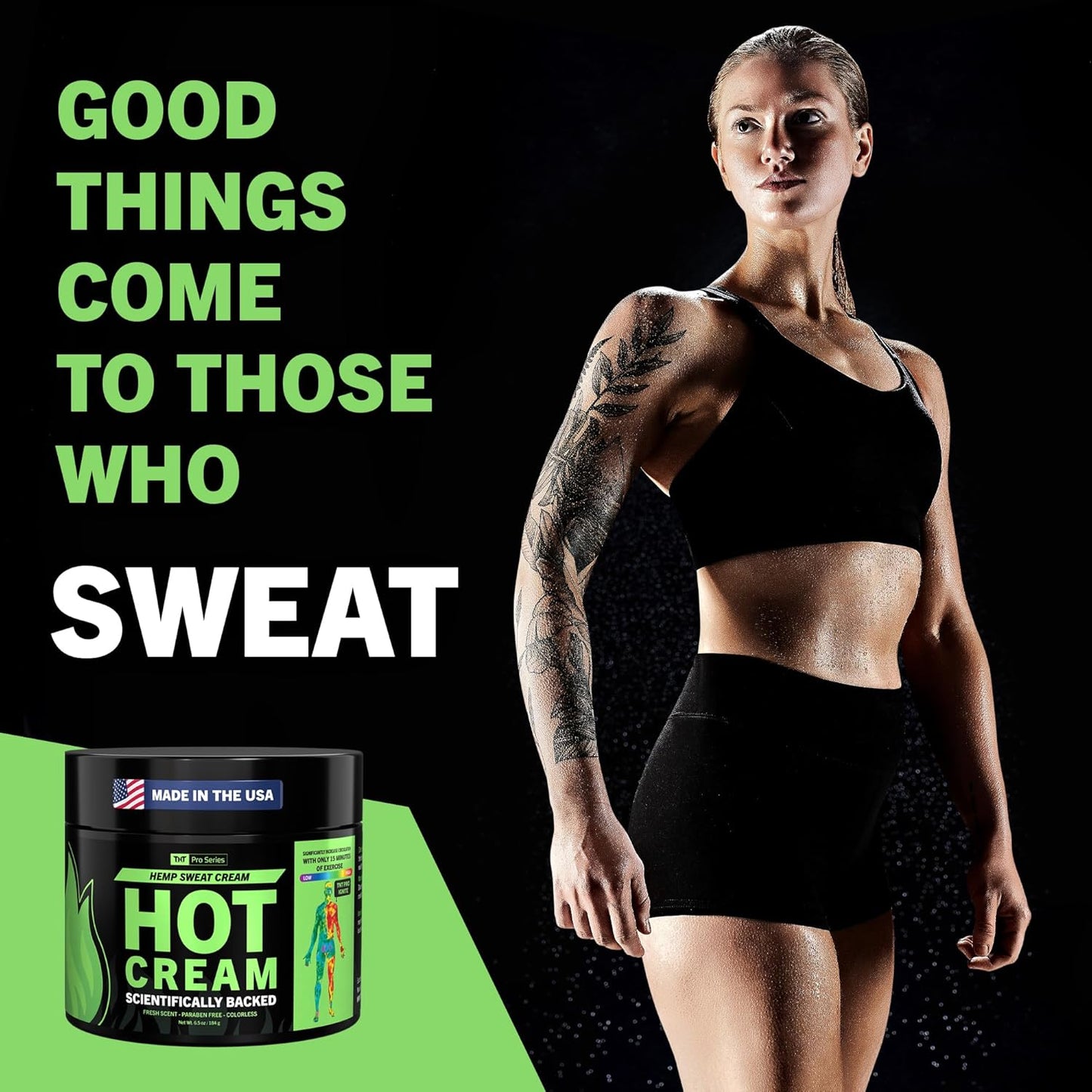 TNT Pro Ignite Sweat Cream – Pre-Workout Hot Gel for Firming & Tightening