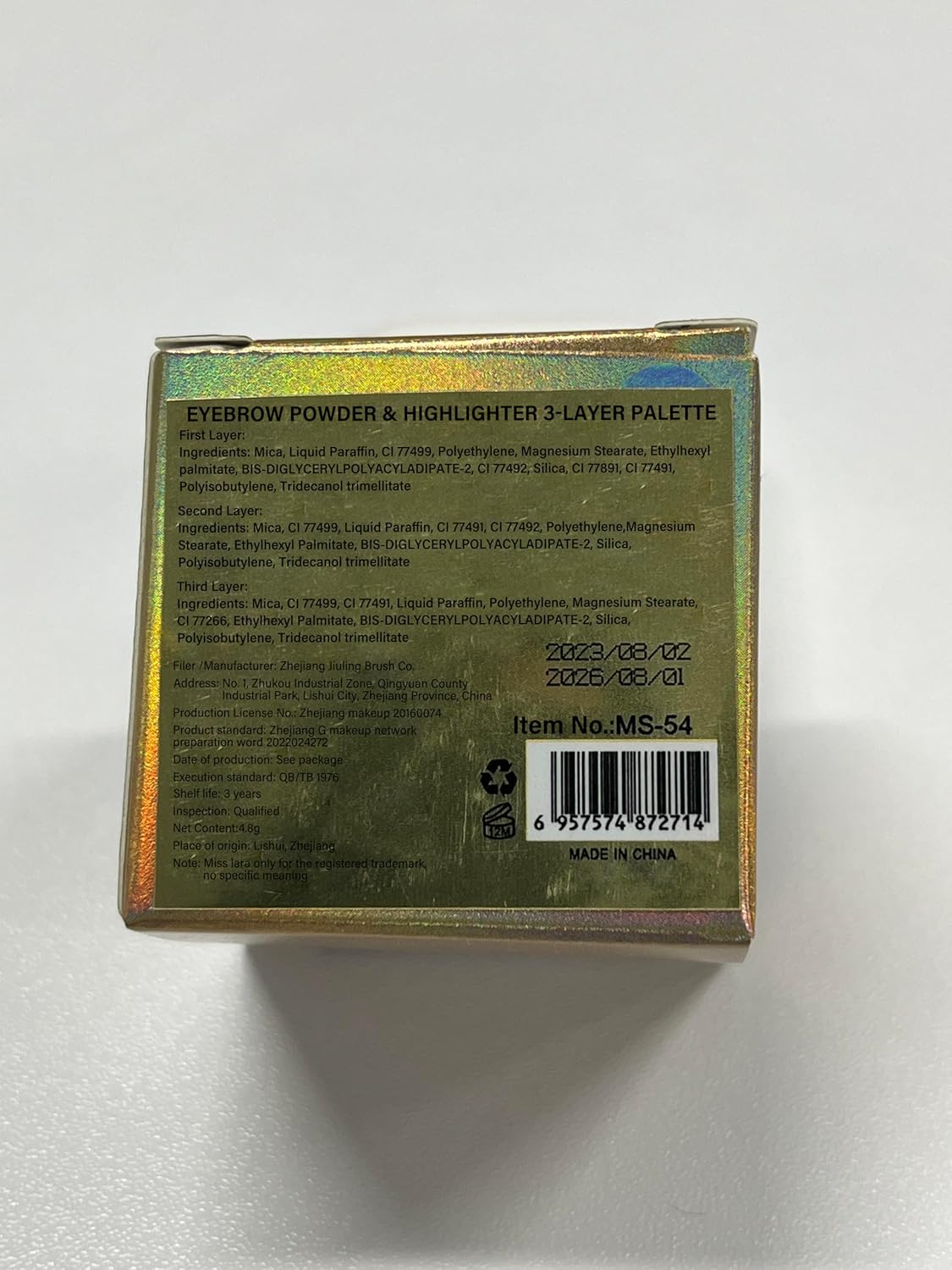 Boobeen 3 Color Eyebrow Powder Palette, Waterproof Eyebrow Makeup, Brow Definer to Shape Perfect Brow