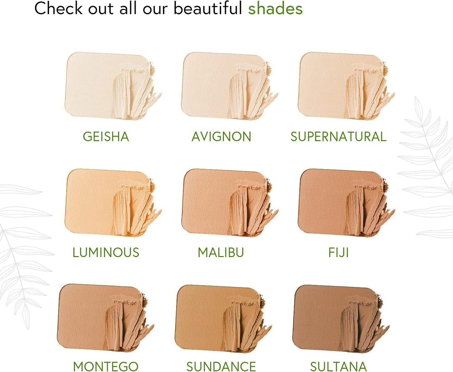 Honeybee Gardens Pressed Mineral Powder Foundation Refill, Avignon, Pale Light Neutral Shade, Adjustable Coverage, Natural Finish, With Botanical Extracts And Vitamin E, 7.5g