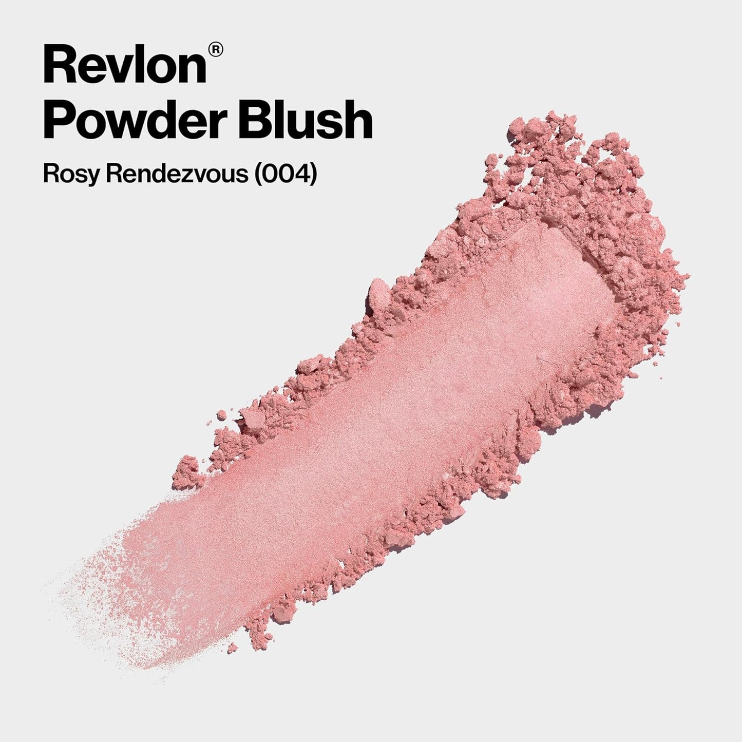 Revlon Blush, Powder Blush Face Makeup, High Impact Buildable Color, Lightweight & Smooth Finish, 004 Rosy Rendezvous, 0.17 oz