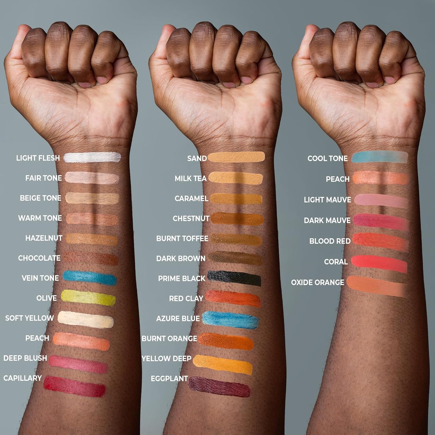 Alcohol Palette Refill Pans - Skin Tones - Red Clay