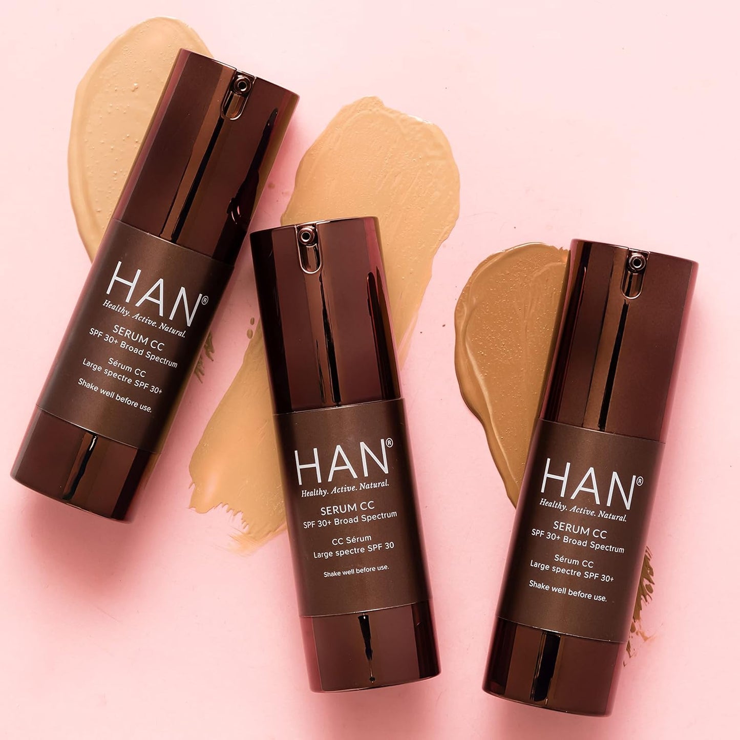 HAN Skincare Cosmetics Serum CC with SPF 30 I Vegan I Cruelty-Free I Waterless (Shade 6)