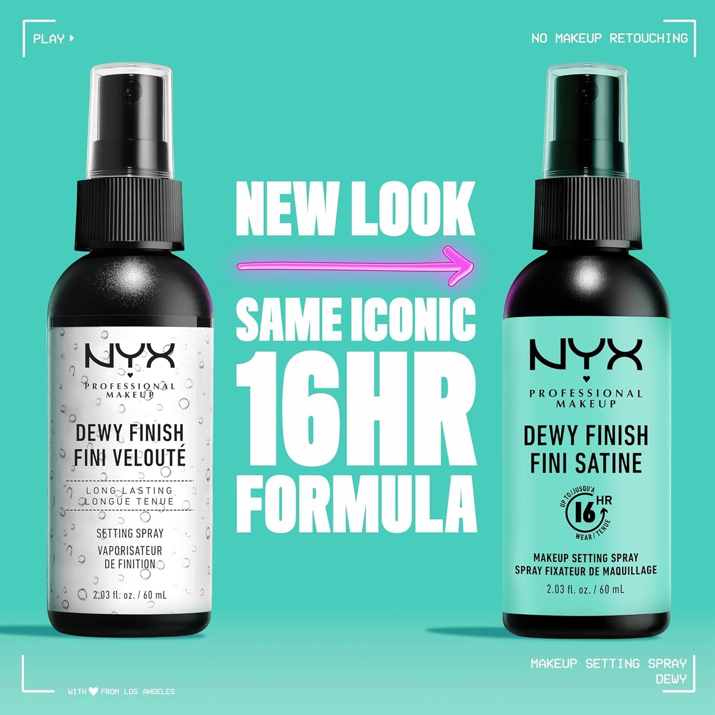 NYX PROFESSIONAL MAKEUP Makeup Setting Spray, Dewy Finish JUMBO Size, Setting Spray for 16HR Make Up Wear