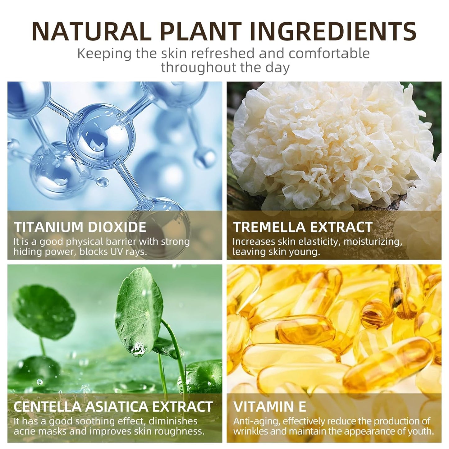 Mushroom Head Air Cushion CC Cream - BB Cream Foundation Makeup Moisturizing Concealer Long-Lasting, Cushion Foundation Full Coverage Self Adjusting for Mature Skin & All Skin Types (Buff Beige)