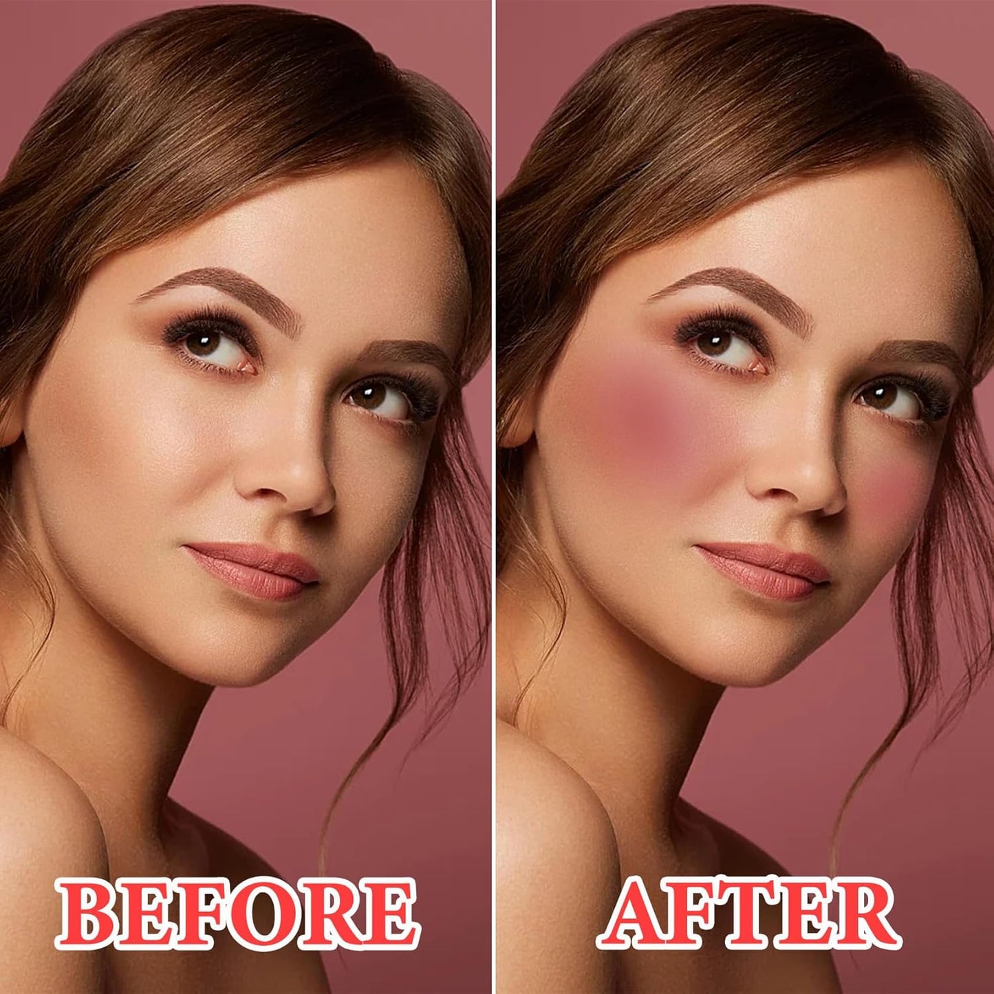 Cream Blush Stick Makeup,Blush Stick for All Skin Tones,Easy to Color,Soft Long Lasting Lightweight Blush Face Makeup Stick,Waterproof Multi Stick for Cheeks & Lip & Eyes（#102）