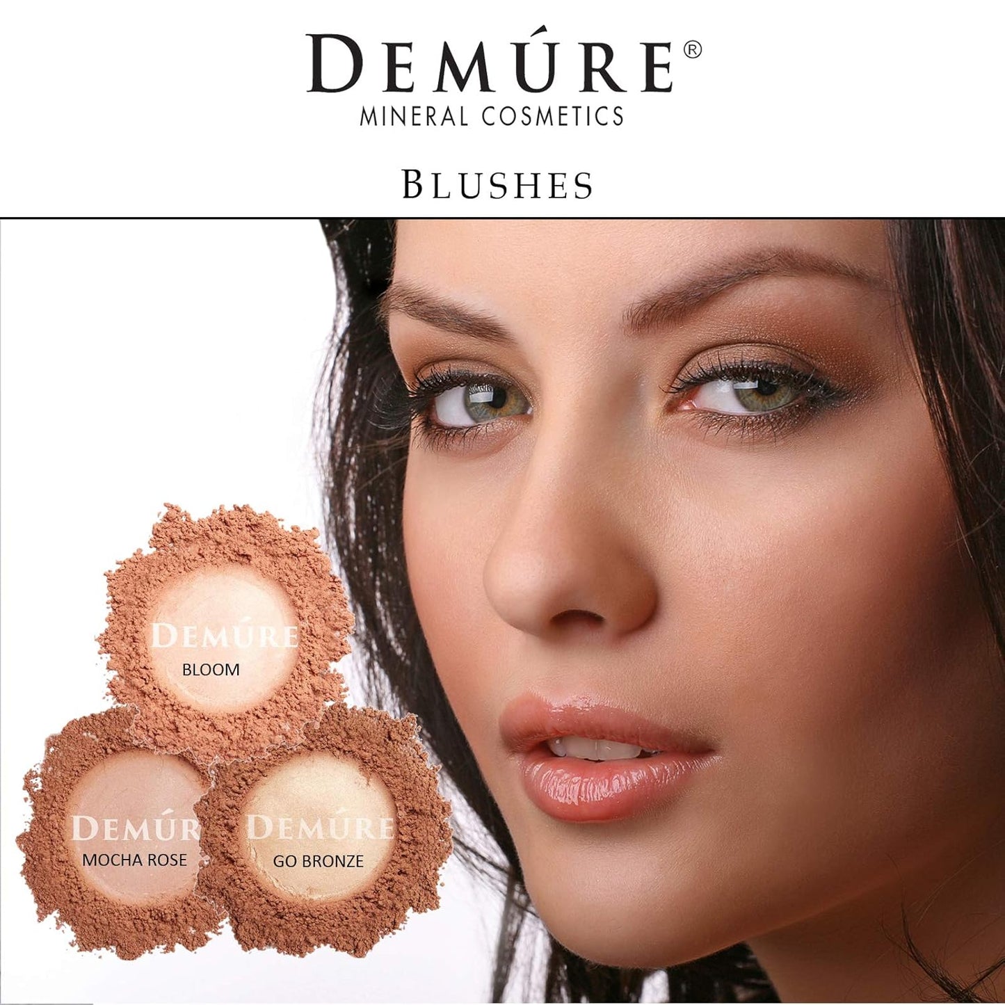 Demure Go Bronze Mineral Blush Powder, Loose, Natural, Professional, Cruelty-Free Makeup