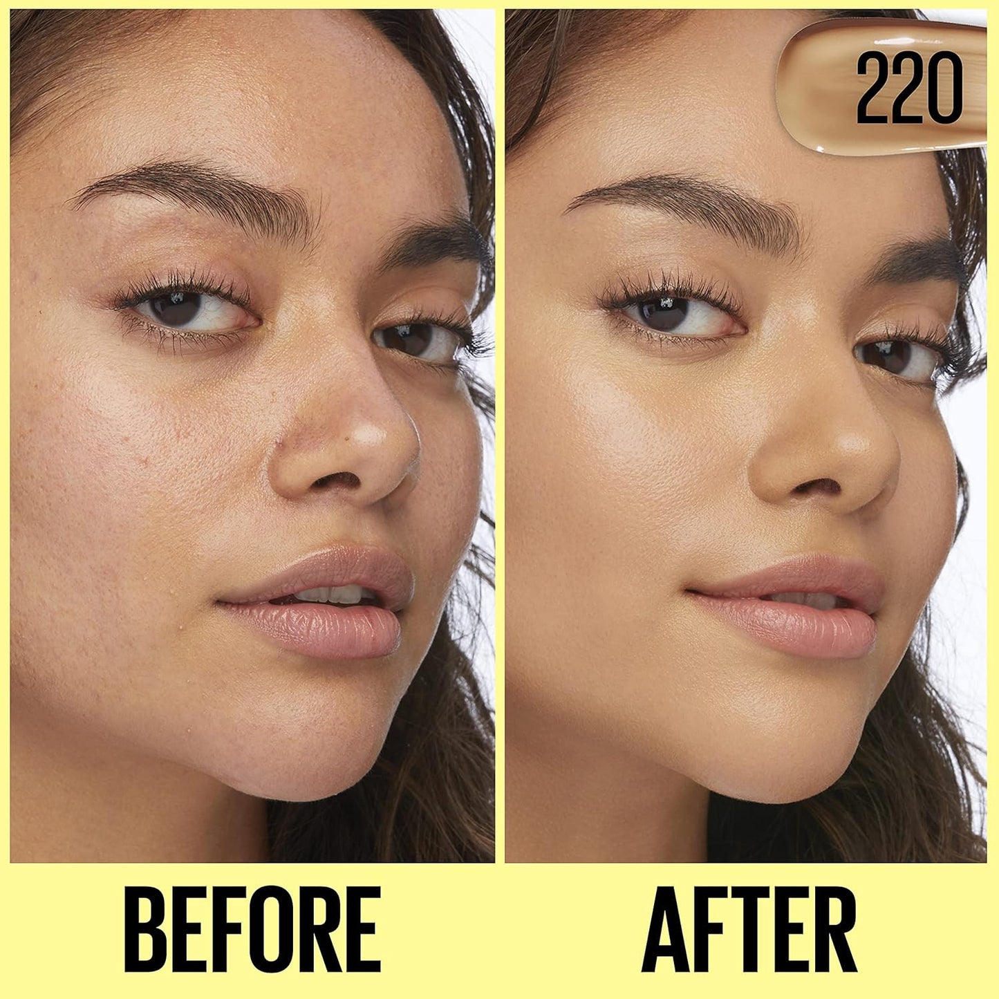 Maybelline Fit Me Tinted Moisturizer, Natural Coverage, Face Makeup, 220, 1 Count