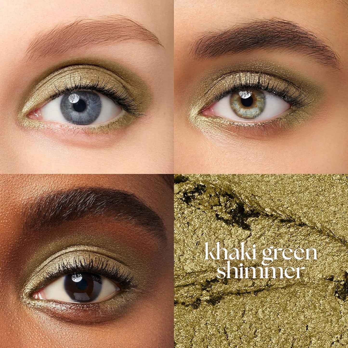Julep Eyeshadow 101 Cream-to-Powder Waterproof Shadow Stick – Khaki Green Shimmer – Long-Lasting, Crease-Proof, Taupe Green Shimmer Cream Eyeshadow with Built-in Smudger