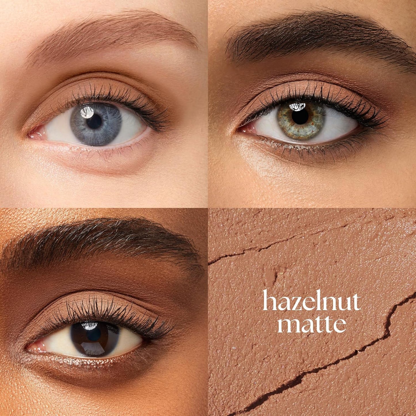 Julep Eyeshadow 101 Cream-to-Powder Waterproof Shadow Stick – Hazelnut Matte – Long-Lasting, Crease-Proof, Neutral Brown Beige Matte Cream Eyeshadow with Built-in Smudger