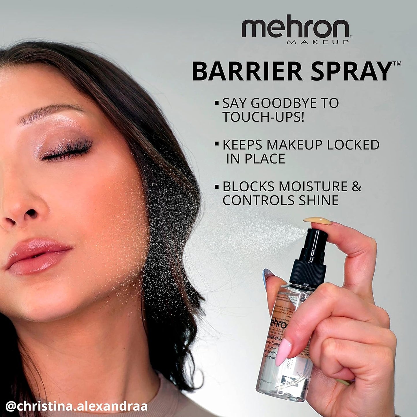 Mehron Makeup Barrier Spray | Makeup Setting Spray for Face 1 fl oz (29 ml)