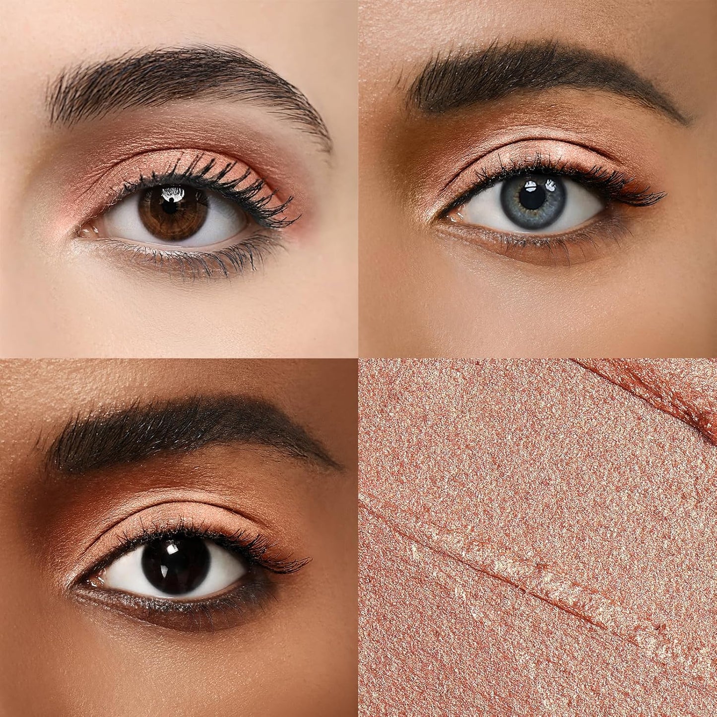 Longwear Cream Eye Shadow Sticks(72 Grapefruit Shimmer),Smudge-Proof, Waterproof Eyeshadow,Silky Formula Glitter With Makeup Brush,Orange Eyeshadow Stick